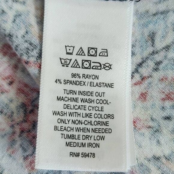 Cynthia Rowley Red and Blue Paisley Mini Shift Dress Size Medium Paisley Dress - Picture 9 of 10